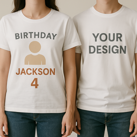 Custom Birthday Crew T-Shirt – Name & Age